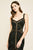 Tadashi Shoji - Illusion Lace Banded Bustier Long Gown In Black and Neutral