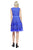 Tadashi Shoji - Rosette Applique Tiered A-Line Dress In Purple
