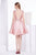 Jadore - J14084 V-Neck Mikado A-Line Dress In Pink