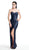 Jadore - J1041 Sequined Strapless Sweetheart Sheath Dress In Blue