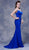 Jadore - J13053 V-Neck Strapless Trumpet Evening Gown In Blue