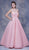 Jadore - J13065 Strapless Beaded Waist Pleated Ballgown In Pink