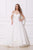 Jadore - J12036 Off Shoulder Sweetheart Neckline A-Line Tulle Gown In White