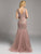 Lara Dresses - Enthralling Jewelled Mermaid Gown with Tulle Skirt 33245 in Pink