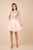 Nox Anabel - E696 Lace Halter A-Line Short Dress In Neutral