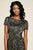 Tadashi Shoji - Bedazzled Bateau Sheath Cocktail Dress In Brown and Black