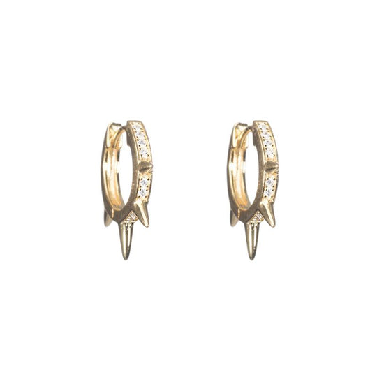 Melrose CZ Pavé Spike Hoop