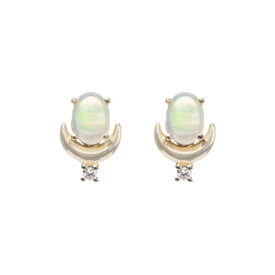 Jaipur Crescent Moon Stud