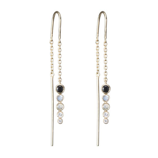 Jaipur Gemstone Threader Earrings