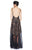 Tadashi Shoji - Sequin Embellished Halter Mesh Dress In Black and Neutral