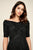 Tadashi Shoji - Cross-Over Off-Shoulder A-Line Dress In Black