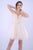Nina Canacci - 252 Embellished Plunging Sweetheart A-line Dress In Neutral