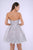 Nina Canacci - 535 Strapless Embroidered A-line Dress In Gray