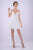 Nina Canacci - 273 Bedazzled Deep Sweetheart A-line Dress In White