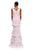 Tadashi Shoji - V-Neck Tiered A-Line Dress In Pink