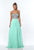 Terani Couture - 151P0029A Strapless Sweetheart Crystal Gown in Green and Neutral