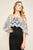 Tadashi Shoji - Lace Embroidered Illusion Cocktail Dress In Black and White