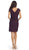 Cap Sleeve Lace V-Neck Sheath Cocktail Dress