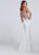 Ellie Wilde - EW117019 Floral Appliqued Strapless Mermaid Dress