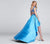 Ellie Wilde - EW117164 Beaded Sweetheart High Low Gown in blue