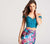 Ellie Wilde - EW118009 Two Piece Lace Floral Print Mikado Dress In Green and Multi-Color