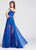 Ellie Wilde - EW118015 Three Piece Lace Shorts with A-line Overskirt In Blue
