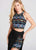 Ellie Wilde - EW118032 Embroidered Three Piece Fitted Evening Dress In Black and Multi-Color