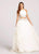 Ellie Wilde - EW118046 Embroidered Two Piece Tulle Ballgown In White and Multi-Color