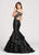 Ellie Wilde - EW118056 Beaded Off Shoulder Mermaid Dress In Black