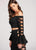 Ellie Wilde - EW118062 Two Piece Crisscross Off Shoulder Dress In Black