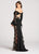 Ellie Wilde - EW118062 Two Piece Crisscross Off Shoulder Dress In Black