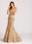 Ellie Wilde - EW118065 Strapless Sweetheart Mermaid Dress In Gold