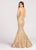 Ellie Wilde - EW118065 Strapless Sweetheart Mermaid Dress In Gold