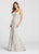 Ellie Wilde - EW118065 Strapless Sweetheart Mermaid Dress In Silver