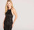 Ellie Wilde - EW118067 Fitted Halter Mermaid Gown In Black and Gold
