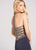 Ellie Wilde - EW118072 Beaded Halter Sheath Dress In Gray and Multi-Color