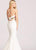 Ellie Wilde - EW118076 Two Piece Stretch Lace with Stone Mermaid Dress In White and Multi-Color