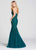 Ellie Wilde - EW118082 Embellished Sweetheart Lace Tulle Mermaid Dress In Green