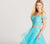 Ellie Wilde - EW118095 Two Piece Lace Embellished Tulle A-line Dress In Blue
