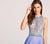 Ellie Wilde - EW118097 Beaded Halter A-line Dress In Purple
