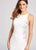 Ellie Wilde - EW118114 Multi-Colored Embroidered Jersey Sheath Dress In White and Multi-Color
