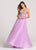 Ellie Wilde - EW118115 Beaded Sweetheart A-line Dress In Purple
