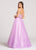 Ellie Wilde - EW118115 Beaded Sweetheart A-line Dress In Purple
