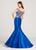 Ellie Wilde - EW118120 Two Piece Beaded Mermaid Dress In Blue and Pink