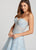 Ellie Wilde - EW118125LS Corset Sweetheart Ballgown In Silver and Blue