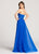 Ellie Wilde - EW118143 Strapless Deep Sweetheart Dress With Overskirt In Blue