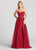 Ellie Wilde - EW118143 Strapless Deep Sweetheart Dress With Overskirt In Red