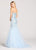 Ellie Wilde - EW118149 Lace Sweetheart Mermaid Dress In Blue