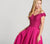 Ellie Wilde - EW118152 Beaded Off Shoulder A-line Dress In Pink