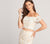 Ellie Wilde - EW118156 Two Piece Lace Trumpet Dress In White and Neutral